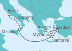 Itinerario del Crucero Mitos, ruinas y costa amalfitana - Regent Seven Seas