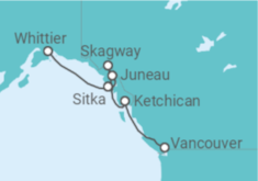 Itinerario del Crucero Alaska - Regent Seven Seas