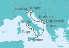 Itinerario del Crucero Rapsodía Dálmata - Regent Seven Seas