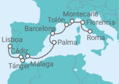 Itinerario del Crucero Maravillas culinarias - Regent Seven Seas
