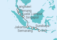 Itinerario del Crucero Malasia - Regent Seven Seas