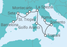 Itinerario del Crucero De la Riviera francesa a Capri - Regent Seven Seas