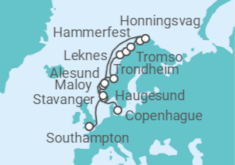 Itinerario del Crucero Tierra de vikingos - Regent Seven Seas