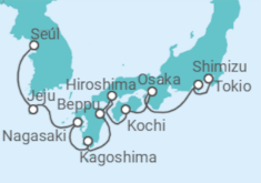 Itinerario del Crucero Sakura y Samurai - Regent Seven Seas