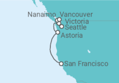 Itinerario del Crucero Alaska - Regent Seven Seas