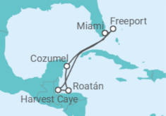 Itinerario del Crucero Mar, sol & salsa - Regent Seven Seas