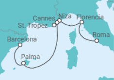 Itinerario del Crucero Riviera de ensueño - Regent Seven Seas