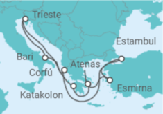 Itinerario del Crucero Grecia, Turquía, Italia - Con vuelos - MSC Cruceros