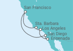 Itinerario del Crucero Costa Clásica de California - Princess Cruises