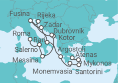 Itinerario del Crucero Puertos del patrimonio - Regent Seven Seas
