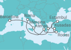 Itinerario del Crucero El Arte de Navegar el Mediterráneo - Cunard