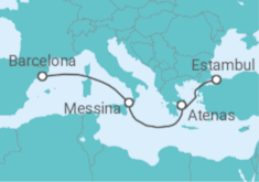 Itinerario del Crucero Tras las Huellas del Mediterráneo Antiguo - Cunard