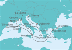 Itinerario del Crucero Desde Trieste (Italia) a Estambul (Turquía) - Cunard