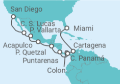 Itinerario del Crucero Canal de Panamá: Méjico y Costa Rica - NCL Norwegian Cruise Line