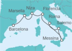 Itinerario del Crucero Francia, Italia - NCL Norwegian Cruise Line