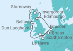 Itinerario del Crucero Islas Británicas: Inglaterra, Irlanda y Escocia - NCL Norwegian Cruise Line