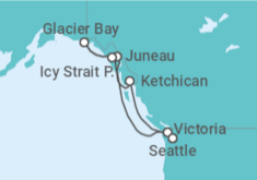 Itinerario del Crucero Alaska - NCL Norwegian Cruise Line