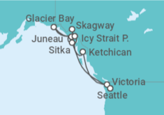 Itinerario del Crucero Alaska - NCL Norwegian Cruise Line