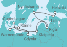 Itinerario del Crucero El Báltico: Alemania y Suecia  - NCL Norwegian Cruise Line