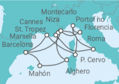 Itinerario del Crucero Un largo viaje por tesoros culturales y costas resplandecientes - Explora Journeys