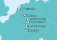 Itinerario del Crucero Tesoros del Rin II - Crucemundo