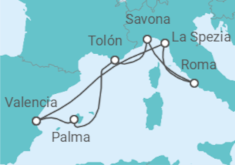 Itinerario del Crucero Historia y belleza natural - Costa Cruceros