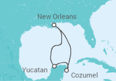 Itinerario del Crucero México - Carnival Cruise Line