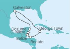 Itinerario del Crucero Cascadas y buzos - Regent Seven Seas