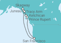Itinerario del Crucero Alaska - Carnival Cruise Line
