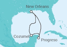 Itinerario del Crucero México - Carnival Cruise Line