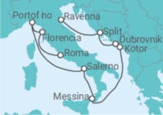Itinerario del Crucero Croacia, Montenegro, Italia - Celebrity Cruises