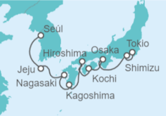 Itinerario del Crucero Japón, Corea del Sur - Celebrity Cruises