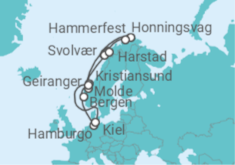 Itinerario del Crucero Hacia el extremo norte de Europa - Nicko Cruises