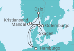 Itinerario del Crucero Escandinavia intensiva - Nicko Cruises