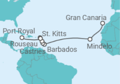 Itinerario del Crucero Puro sentimiento Caribeño - Nicko Cruises