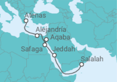 Itinerario del Crucero Crucero a través de los milenios - Nicko Cruises