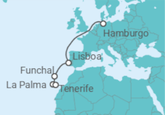 Itinerario del Crucero Cultura entre la costa Ibérica y las Islas Canarias - Nicko Cruises
