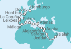 Itinerario del Crucero Pura diversidad: de Oriente a Europa - Nicko Cruises