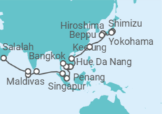 Itinerario del Crucero Asia intensiva - Nicko Cruises