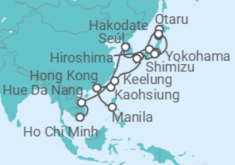 Itinerario del Crucero Ciudades modernas y tradición asiática - Nicko Cruises