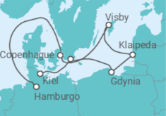 Itinerario del Crucero Perlas en el mar Báltico - Nicko Cruises
