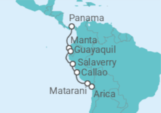 Itinerario del Crucero Navidad y noche vieja en la costa del Pacífico - Nicko Cruises