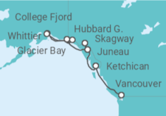 Itinerario del Crucero Alaska - Holland America Line