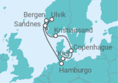 Itinerario del Crucero La magia de los fiordos del sur - Nicko Cruises