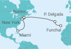 Itinerario del Crucero Desde Funchal a Miami - MSC Cruceros