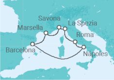 Itinerario del Crucero Paisajes marinos y tradiciones - Costa Cruceros