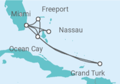 Itinerario del Crucero Bahamas, Estados Unidos, Islas Turcas y Caicos - MSC Cruceros