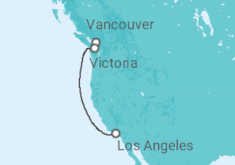 Itinerario del Crucero Descubriendo la Costa del Pacífico - Princess Cruises