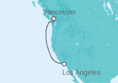 Itinerario del Crucero Costa del Pacífico - Princess Cruises