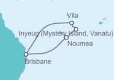 Itinerario del Crucero Nueva Caledonia, Vanuatu - Carnival Cruise Line